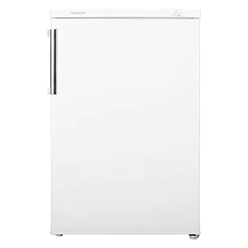 Hisense FV105D4BW21 Congelatore Sottotavolo Monoporta, 3 Cassetti, 82 Litri, 40 Decibel, Bianco, 57.5 x 56 x 84.5