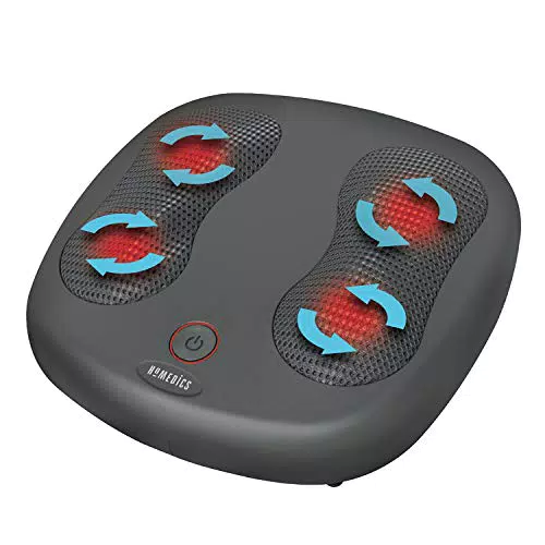 HoMedics Dual Shiatsu Massaggiatore Piediassaggiatore Elettrico Plantare Shiatsu con 12 Testine Rotanti