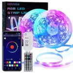 HOVVIDA LED Striscia, 20M Luci LED 5050 RGB 12V Musica
