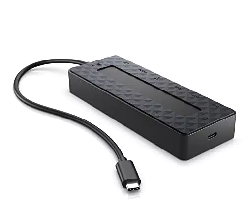 HP - PC Docking Station Multifunzione con Collegamento USB-C, nero