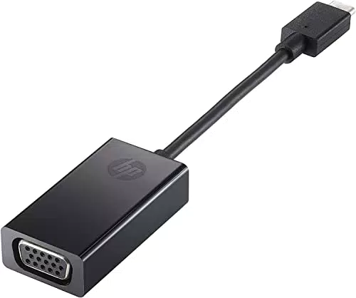 HP - PC P7Z54AA Adattatore da USB-C a VGA, Nero
