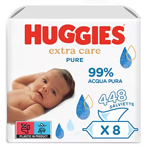Huggies Pure Extra Care Salviette Umidificate per Bambini