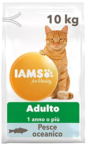 IAMS for Vitality Alimento secco con pesce oceanico per gatti adulti