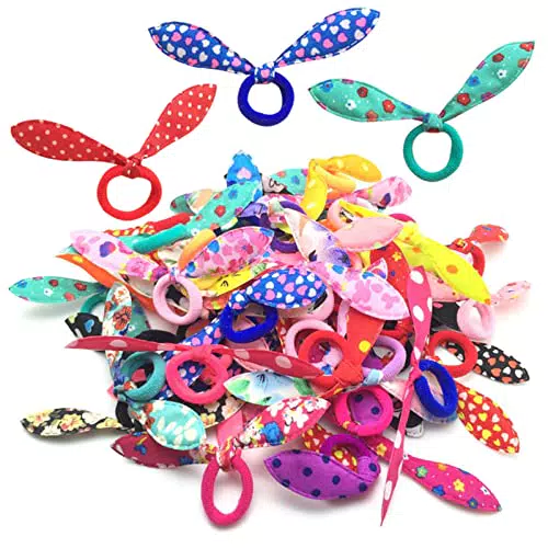 ILamourCar Elastici capelli, 100 Pezzi Fascia Elastica per Bambini