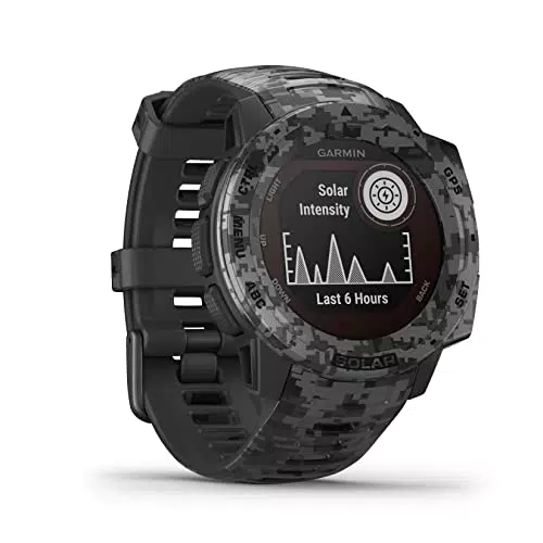 Instinct Solar, Camo Edition, Graphite - Smartwatch Gps Ultra-Resistente con Ricarica Solare