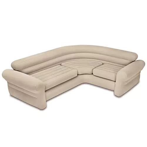 Intex 68575NP Sofà, Beige, 2.57 m x 2.03 m x 76 cm