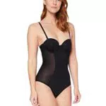 Iris & Lilly Body Modellante con Reggiseno Imbottito con Ferretto dal Supporto Medio Donna