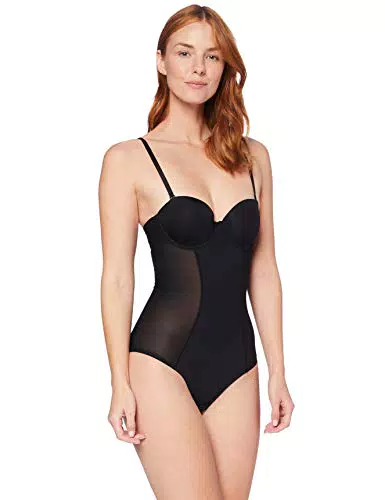 Iris & Lilly Body Modellante con Reggiseno Imbottito con Ferretto dal Supporto Medio Donna