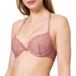 Iris & Lilly Reggiseno Push-Up con Chiusura Frontale in Pizzo Donna