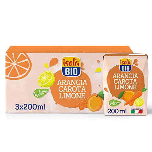 Isola Bio Succo di Frutta Biologico ACE, Arancia, Carota e Limone