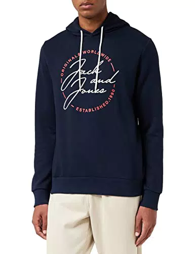JACK & JONES Jorjerrys - Felpa Con Cappuccio, Felpa con cappuccio Uomo