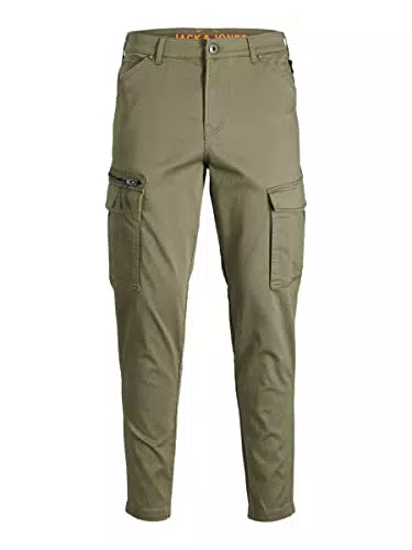 Jack & Jones Jpstace Jjdex Tapered AKM Dusty O. Noos Pantaloni Cargo