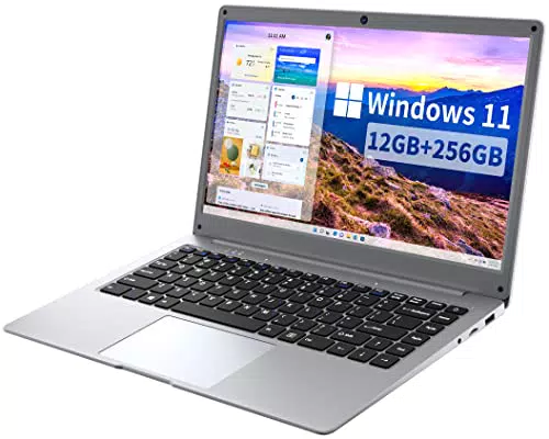 Jumper PC Portatile 14 Pollici, 12GB RAM 256GB SSD, Computer Portatile Windwos 11