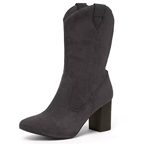 katliu Stivali Donna Alti sopra Camoscio Elastico Stivali Morbido con Tacco