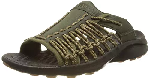 KEEN Uneek SNK Slide, Pantofole Uomo, Forest Night Black