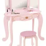 Kidkraft 76123 Toeletta con Specchio e Sgabello in Legno Stile Principessaobili per Camera da Letto e Sala Giochi per Bambini