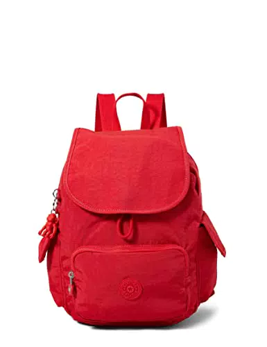 Kipling City Pack S, Zaino Donna, Rosso, Taglia unica