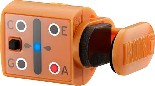 KORG MiniPitch Accordatore Clip On per Ukulele, Orange