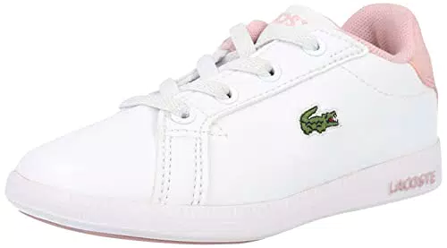 Lacoste 41SUI0006neakers Unisex-Bambini, Wht/Lt Pnk