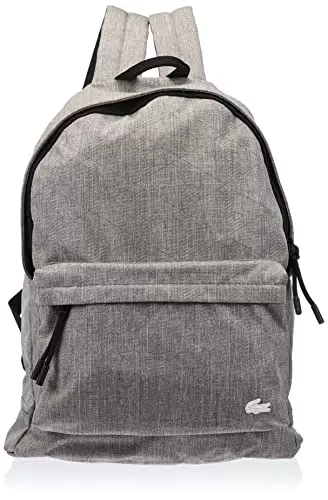 Lacoste Nh4038nz, Borsa Uomo, Grigio Cina Monogramma