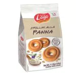 LAGO, Frollini alla Panna 320g, Biscotti Frollini alla Panna da Inzuppareenza Olio di Palma