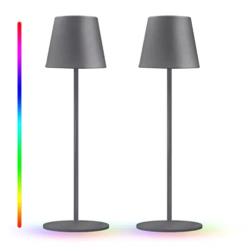 Lampada da Tavolo LED Ricaricabileampada Touch Sense Dimmerabile 8 Colori