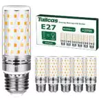 Lampadine LED E27 Calda, 6 pezzi 12W Lampadina Mais E27 1000lm