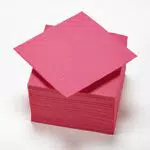 50 tovaglioli microgoffrati 24x25 cm, Fucsia