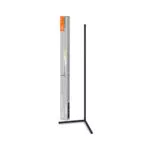 Lampada da terra LED RGBW, nero