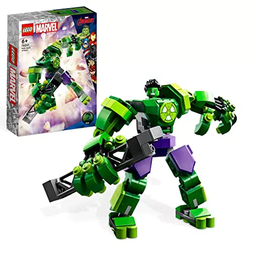 LEGO 76241 Marvel Armatura Mech Hulk, Set Action Figure Supereroe Avengers