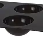 Lékué - Stampo per 6 tortine a mezza sfera, colore: Nero