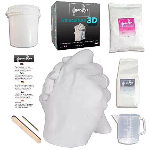 Leonart Kit Calco Mani Coppia Completo - Alginato, Gessoecchio