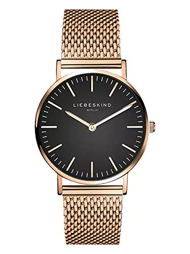 Liebeskind Berlin Orologio da polso da donna analogico al quarzo con cinturino in acciaio inossidabile