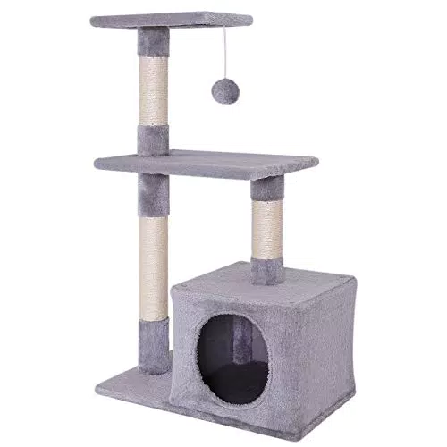 Lionto Tiragraffi Per Gatto Albero Tiragraffi Gatto Gioco Giocattolo Gatti Altezza 85 Cm
