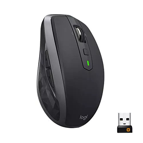 Logitech MX Anywhere 2S Mouse, Multidispositivo, Bluetooth o 2.4 GHz Wireless con Ricevitore USB Unifying