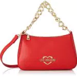 Love Moschino Borsa Pu Rosso, BORSA A SPALLA Donna, Blu Denim