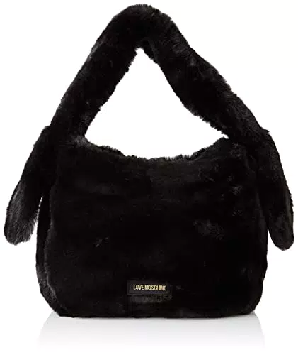 Love Moschino Borsa Soft Pl Nero, BORSA A SPALLA Donna