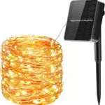 Luci Solari Esterno, 26m 240 LED Catena Luminosa Solare 8 Modalità Impermeabile IP65