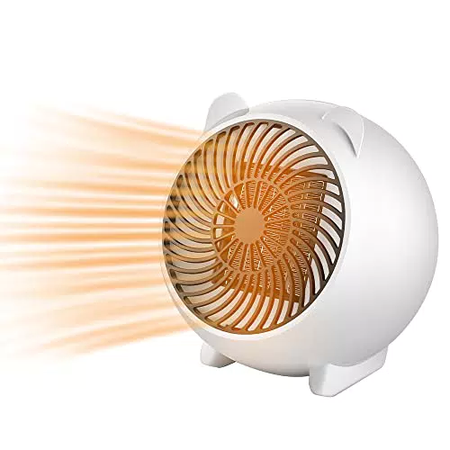 LUFEIS Termoventilatore Ceramicoilenzioso e leggerotufa Elettrica con Tecnologia Ceramica a Basso Consumo Energetico
