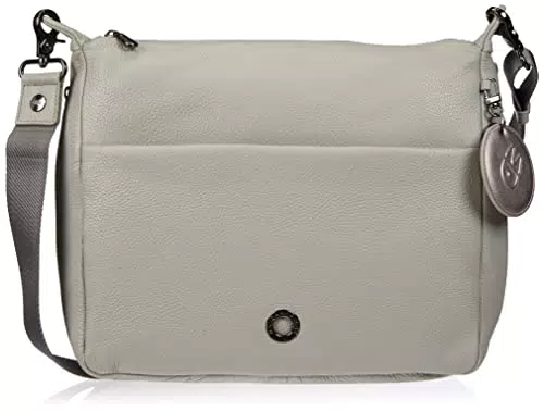 Mandarina Duck Borsa a Spalla Grigio Mellow Leather P10fzt49 32x28x10