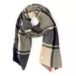 MANUMAR Sciarpa unisex, Fazzoletto da collo per uomo e donna con motivi semplici a quadri come accessorio perfetto per autunno/inverno