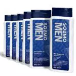 Marchio Amazon - Solimo Gel doccia uomo con olio di mandorla- Confezione da 6