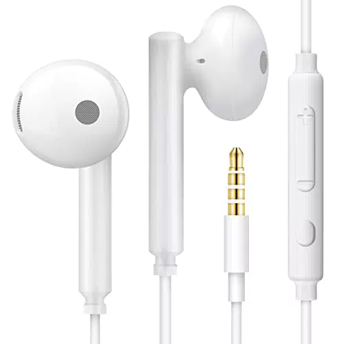 MAS CARNEY WH6 Auricolari con Filo e Microfono, Cuffie con Filo Universali Jack 3.5mm