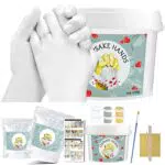McNory Kit Calco Mani Famiglia 3D Set Completo di Gesso e Alginato per Scultura e Stampi per Impronte di Adulti e Bambini