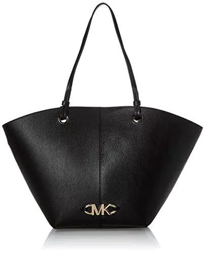 Michael Kors Izzy Md Fan Tote, Borsa Donna, Nero, Taglia unica