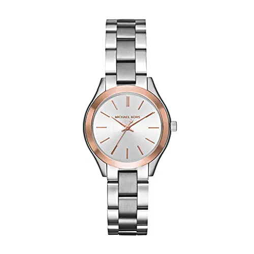 Michael Kors Orologio Mini Slim Runway da donna, movimento a tre lancette