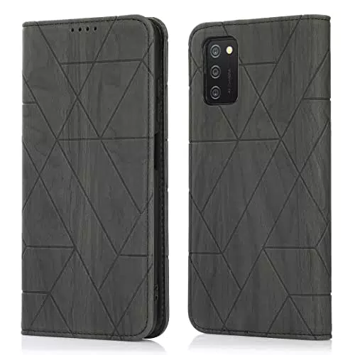 MIKULLE Cover a Libro Samsung Galaxy A03S, Custodia in Pelle Samsung Galaxy A03S Magnetica Cover