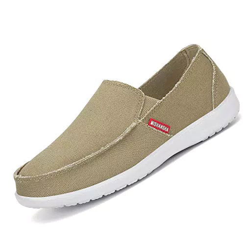 Mishansha Comode Espadrillas Basse Slip-On Scarpe Guida Estivi Traspiranti Alpargata Morbidi Scarpa da Barca Mocassini da Uomo