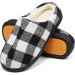 Mishansha Pantofole Donna Uomo Ciabatte da Casa Calde e Comode Pantofole in Memory Foam Morbide e Antiscivolo Scarpe Inverno con Suola in Gomma Dura