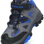 Mishansha Ragazzi Scarpe da Trekking Stivali da Escursionismo Bambini Boots Calore Foderato Stivali Invernali Brandeis Blu Gr.24